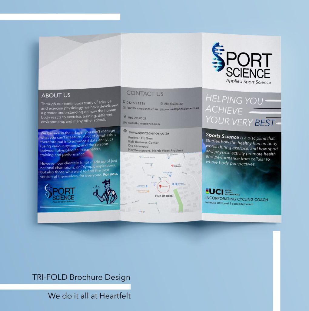Sport Science Trifold Pamphlet